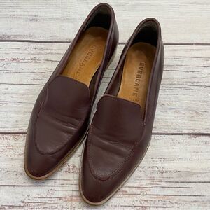 Everlane The Modern Loafer Italian Leather Almond Toe Brown Size 6